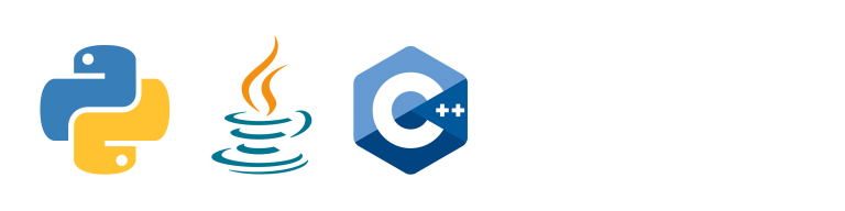 Python, Java, and C++