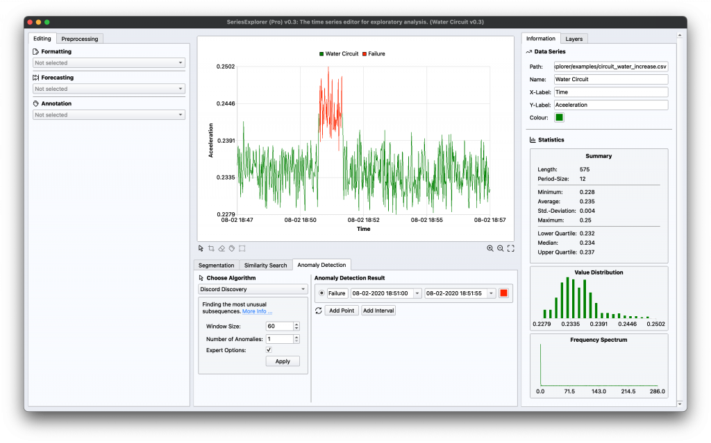 SeriesExplorer Datenanalyse-Software
